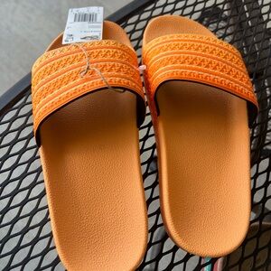 Adidas Orange Slide Sandals